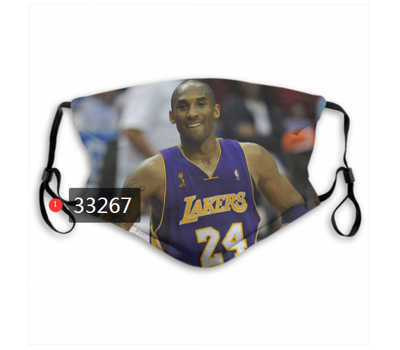 2021 NBA Los Angeles Lakers #24 kobe bryant 33267 Dust mask with filter